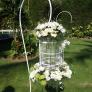 bird cage standing flower arrangement
